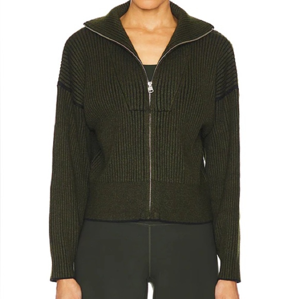Varley - Carmen Zip-Through Rib Knit